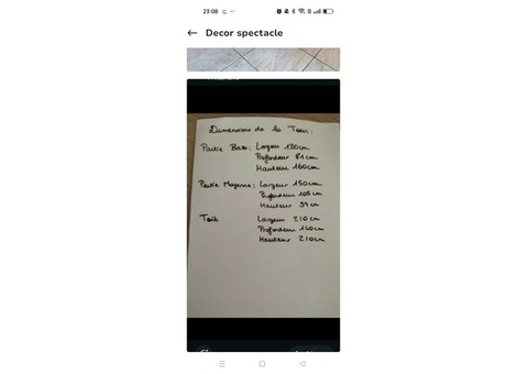 Tour bois et tissu