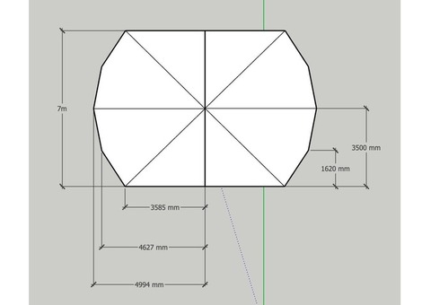TULLE 7mx10m