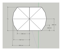 TULLE 7mx10m