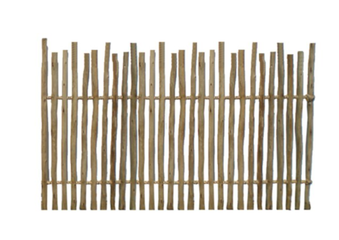 25 Barrières clôture en eucalyptus état neuf