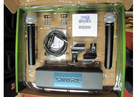 1 paire de micros HF Shure BLX88 SM58