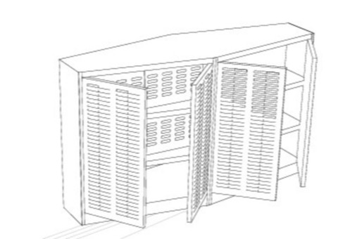 Placard de rangement technique