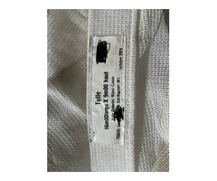 Tulle micro perforé blanc