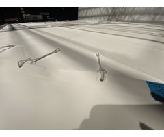 ECRAN FRONTAL cyclorama BLANC avec oeillets