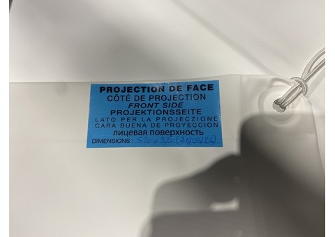 ECRAN FRONTAL cyclorama BLANC avec oeillets