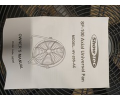 4 Ventilateurs spectacle pro Showtec SF100 Axial Universal Fan