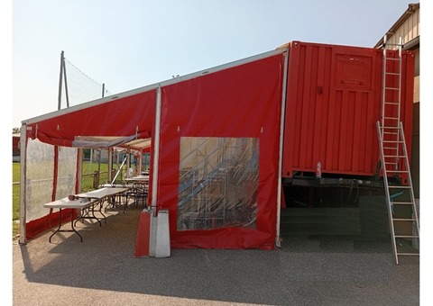 Remorque Cuisine sanitaire Tente