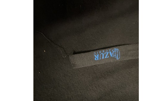 Pendrillonrideaux de scène coton noir L3m x H86m