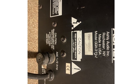 Ashly GQX3102 Égaliseur graphique stéréo 2x31 bandes