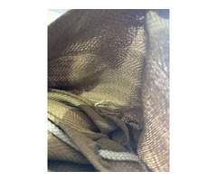 Grande toile de jute épaisse 8 m x 3 m avec œillets