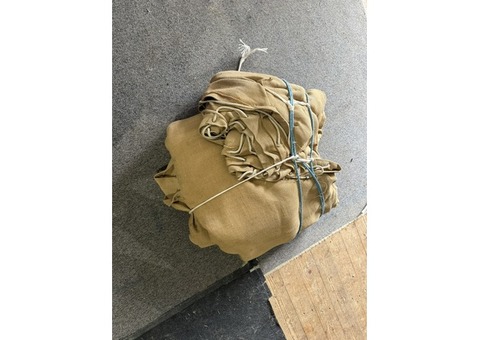 Grande toile de jute épaisse 8 m x 3 m avec œillets