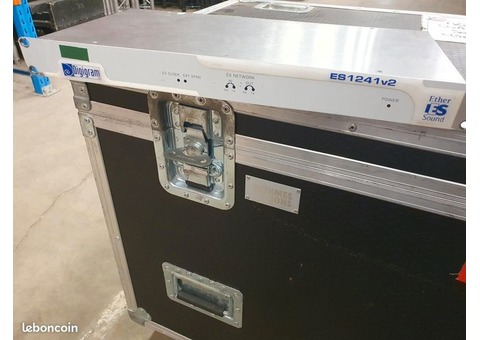 Interface DIGIGRAM ES1241 V2 2 in Ethersound 6 out AESEBU 180 unité 2 dispo