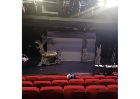 Toile retro gris clair 5m3m