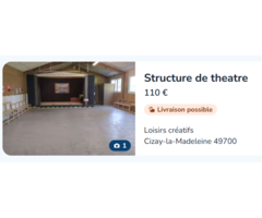 STRUCTURE FACADE ET COULISSES MOBILES