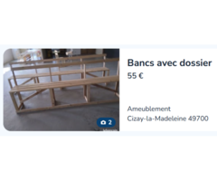 BANCS SAPIN AVEC DOSSIER