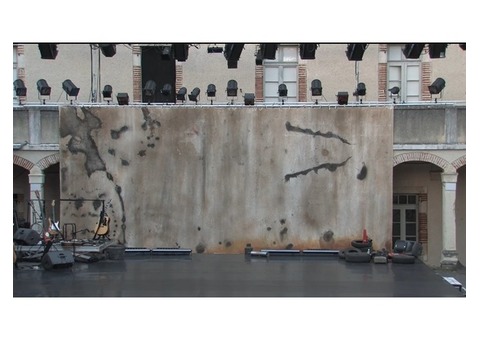 Grande toile décor peinte