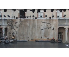 Grande toile décor peinte