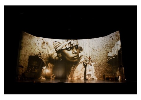 Structure en aluminium modulable 3 écrans de projection