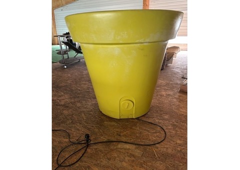 Pot de fleur géant lumineux