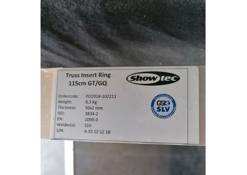 Cercle structure tubulaire aluminium diamètre 115 cm