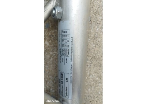 lot de 3 structure alu sd250 avec manchon