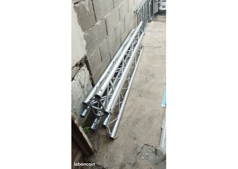 lot de 3 structure alu sd250 avec manchon