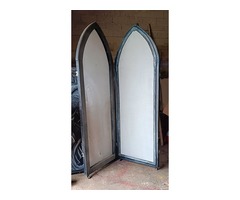 écran de paravent de projection tulle vitrail