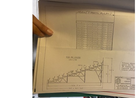 Don tribune pas 25 75 13 rangs 308 places