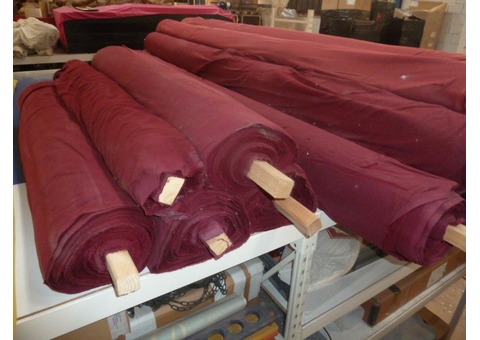 Coton gratté ignifugé 140grm² bordeau occasion