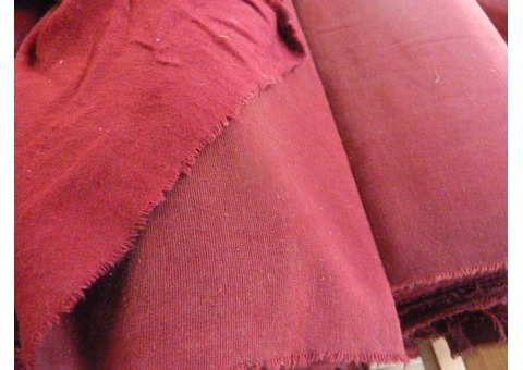 Coton gratté ignifugé 140grm² bordeau occasion