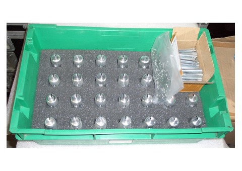 LOT de 8x poutrelles alu triangulaires Prolyte X30D en longueur 2M avec chariot