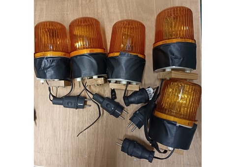 Gyrophare Rotary Warning Light Couleur Orange et Vert 10W 230V