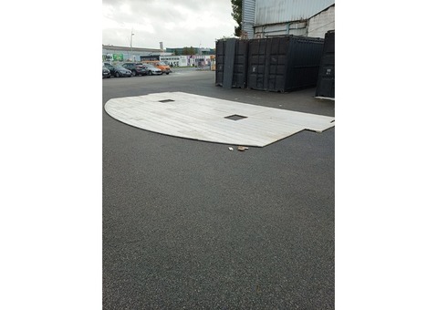 Plancher de scène forme demicirculaire