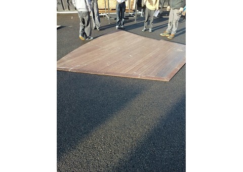 Plancher de scène bois marron