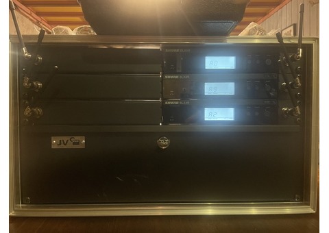 neuf 3 micros serre tête shure avec fly