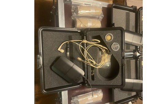 neuf 3 micros serre tête shure avec fly