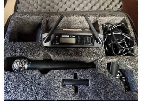 SYSTEME HF SHURE GLXD4 MICRO MAIN BETA58
