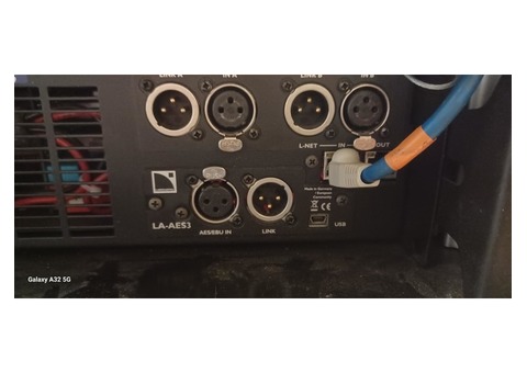 lot de 3 amplis LAcoustics LA8 R3 avec carte AES