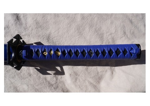 Sabre japonais Katana bleu neuf