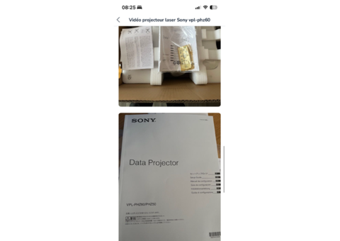 Vidéo projecteur laser Sony VPLPHZ60