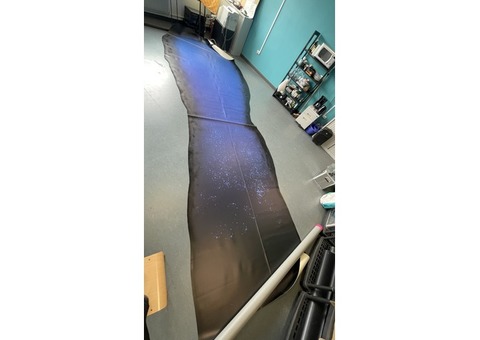 Tapis bleu