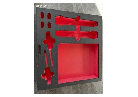 Inlay mousse sur mesure pour 2 microphones Shure