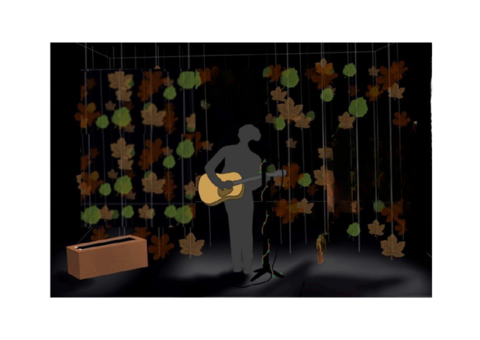 À DONNER URGENT DÉCOR DE SPECTACLE FEUILLAGES FLY CAISSE