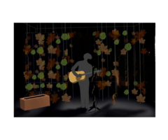 À DONNER URGENT DÉCOR DE SPECTACLE FEUILLAGES FLY CAISSE