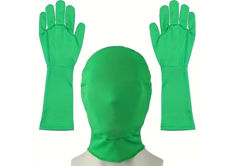 Gants et cagoule chromakey