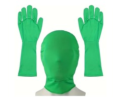 Gants et cagoule chromakey