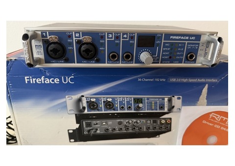 Carte Son RME FireFace UC 36 Channel 192 KHz USB 20 Speed Audio Interface