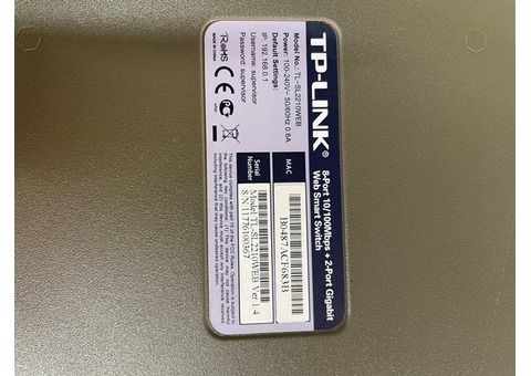 Switch Web Smart TPLink TLSL2210WEB