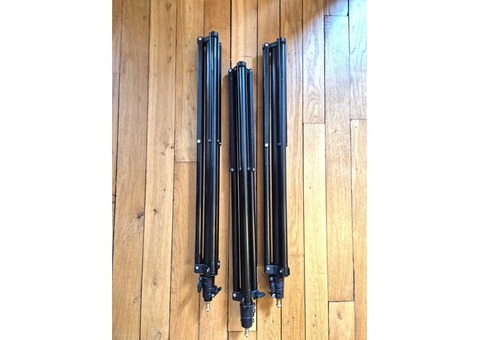 Kit de 3 lampes Mandarine avec 3 pieds sacoche transport