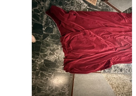 Grand rideau de scène velours rouge 280 x 6 m